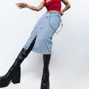 Princess Polly denim skirt